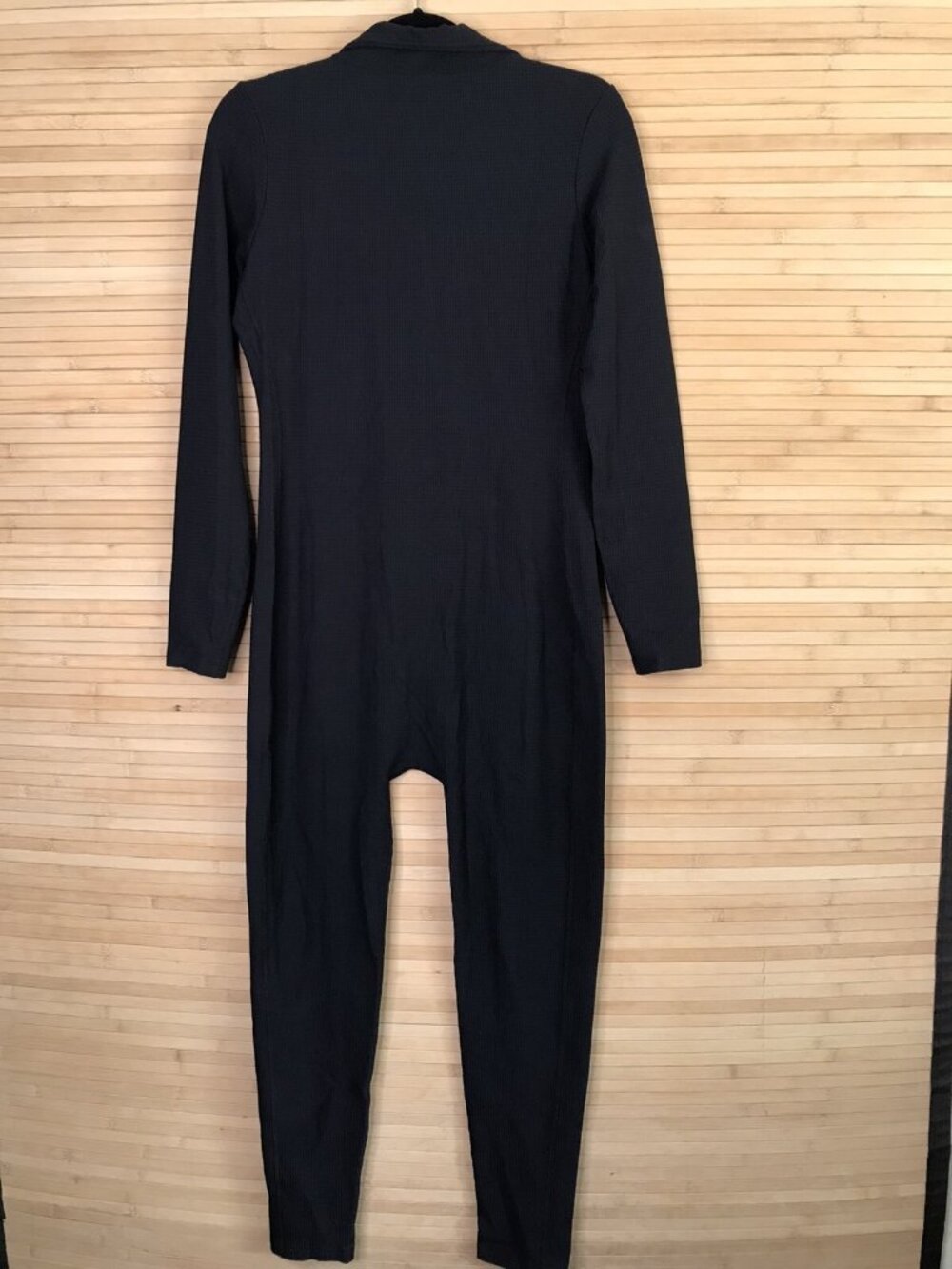 Year of Ours Long Sleeve Waffle Ski One Piece Romper Jumpsuit Black XL Thermal - Picture 5 of 6